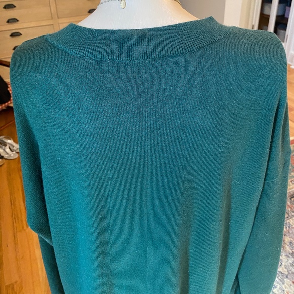 LOFT Dark Green Tunic Sweater - Size L - Picture 5 of 10